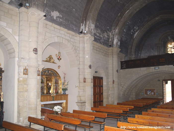 DETALLE DEL INTERIOR DEL TEMPLO